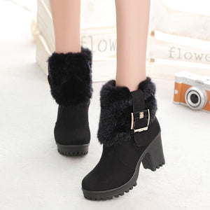 Square Heel Winter Shoes for Women!
