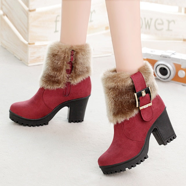 Square Heel Winter Shoes for Women!