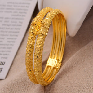 Ethiopian Dubai Gold-Plated 4 Bracelets!