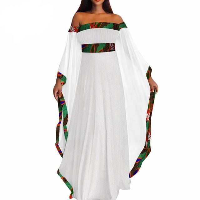 African White Lace Long Dress for Women!