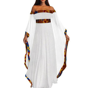 African White Lace Long Dress for Women!
