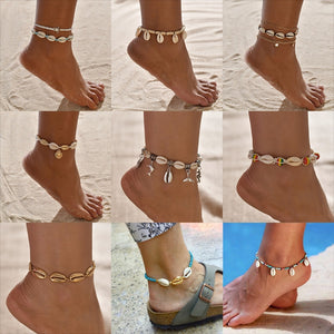 Seashell and Beads Anklets for Women!