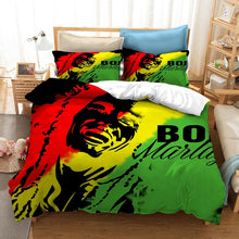 Load image into Gallery viewer, 3D Bob Marley Printed Bedding Set!
