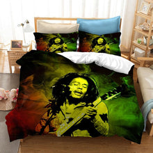 Load image into Gallery viewer, 3D Bob Marley Printed Bedding Set!
