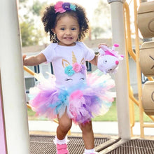 Load image into Gallery viewer, Girl’s Unicorn Dresses for 1st Birthday!
