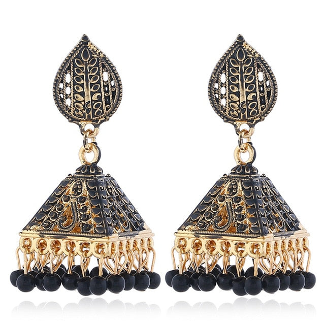 Vintage Luxury Tassel Beaded Dangle Drop Earrings!