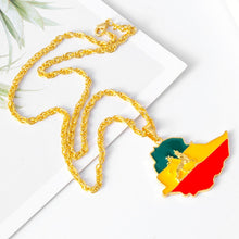 Load image into Gallery viewer, Ethiopian Flag Chain With Lion of Judah for Women and Men!
