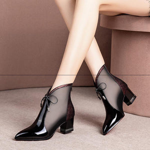 V-Neck High Heels Ankle Shoes for Women!