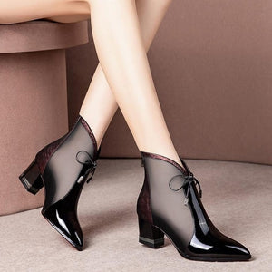 V-Neck High Heels Ankle Shoes for Women!