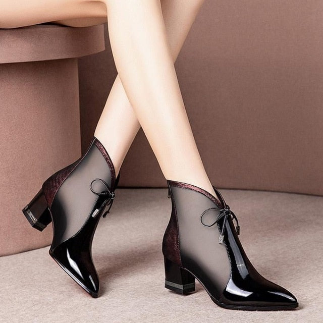 V-Neck High Heels Ankle Shoes for Women!