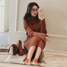 Load image into Gallery viewer, Turtleneck Sweater Dress for Women!
