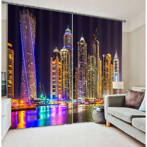 3D Photo Printing Living Room and Bedroom Window Blackout Curtains!
