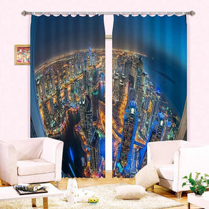 3D Photo Printing Living Room and Bedroom Window Blackout Curtains!