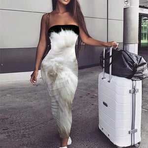 Long Dress for Women with Lion Print!