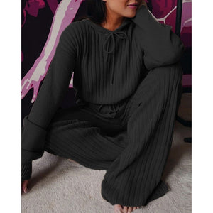 Two Piece Long Sleeve Hooded Suit for Women!