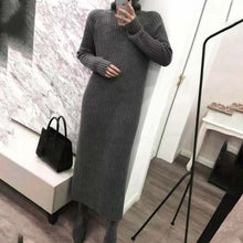 Load image into Gallery viewer, Turtleneck Knitted Sweater Dress for Women!
