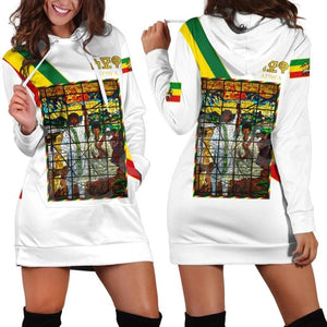 Women Hoodie Dress Reggae Style and Ethiopian Flag!
