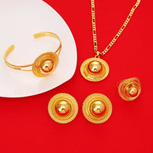 Load image into Gallery viewer, Beautiful Ethiopian, Eritrea, Habesha Jewelry Set!
