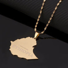 Load image into Gallery viewer, Ethiopia, Addis Ababa Gold-Plated Necklace!
