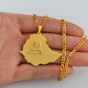 Ethiopian Map Necklace Jewelry!