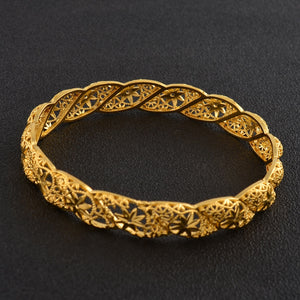Ethiopian Bridal Dubai Gold-Plated 4 Bracelets!
