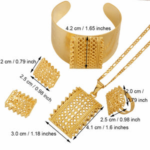 Habesha (Ethiopian and Eritrean) Gold Plated Jewelry Set For Women!