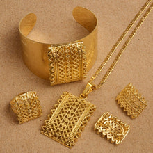Load image into Gallery viewer, Habesha (Ethiopian and Eritrean) Gold Plated Jewelry Set For Women!
